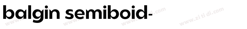 balgin semiboid字体转换